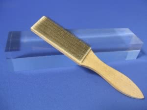 Protection foil remover brush